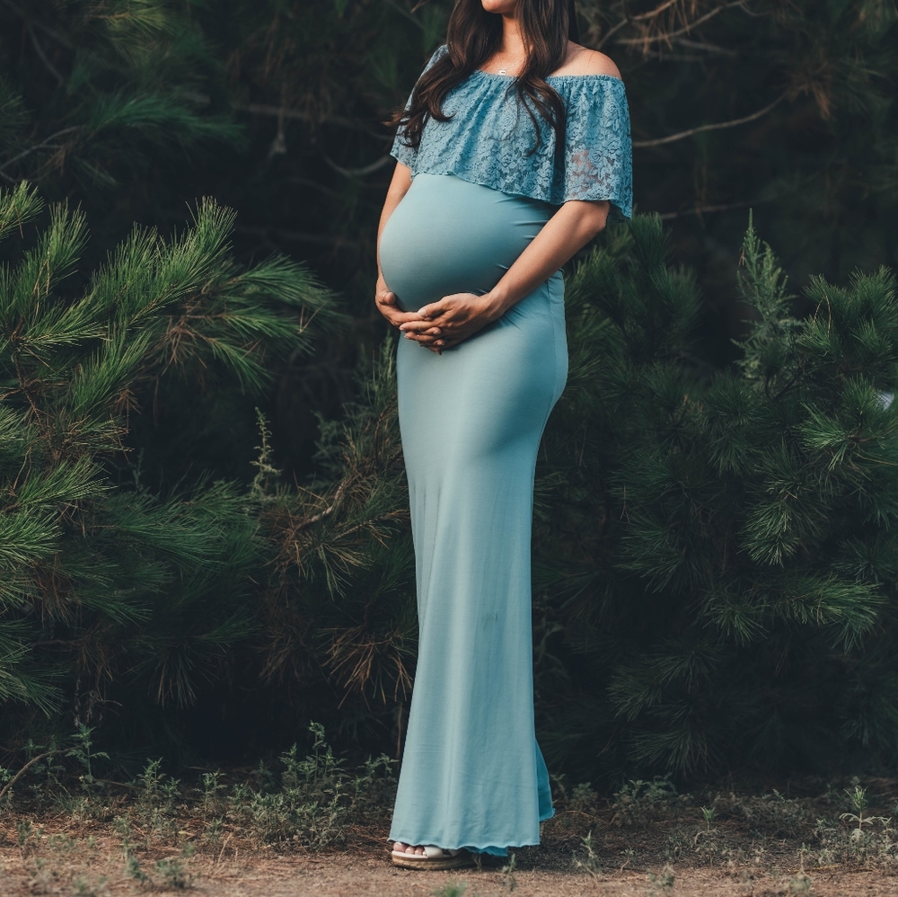 Off the shoulder Maternity Dress